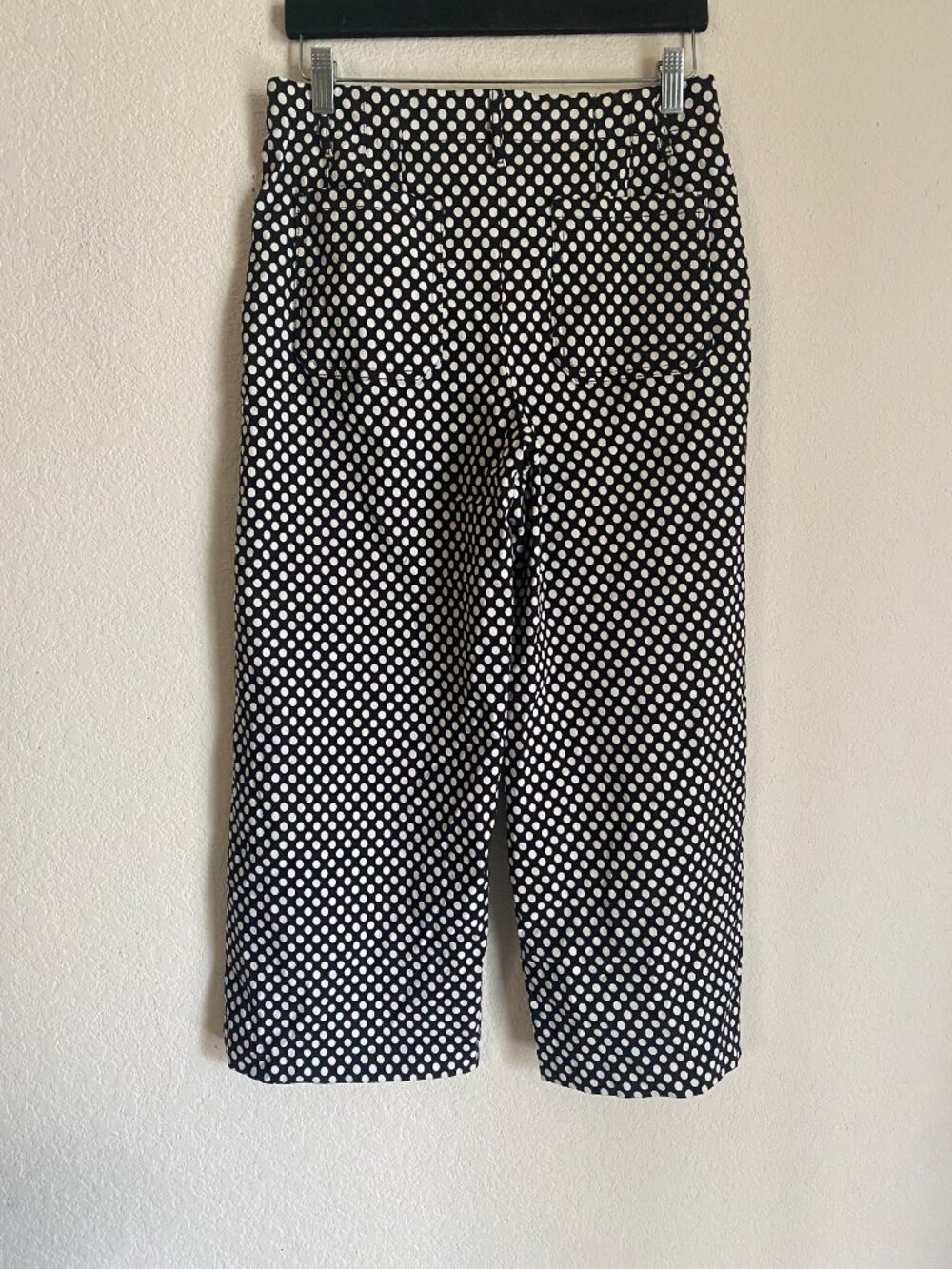 Jules and Leopold Black and White Polka Dot Wide Leg High Waisted Pants Size M - Picture 4 of 7